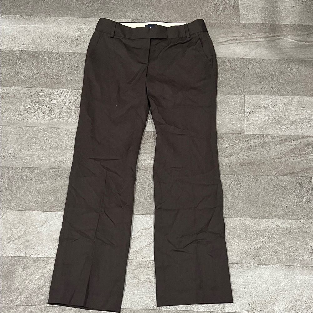 Women’s dark brown tailored dress pants